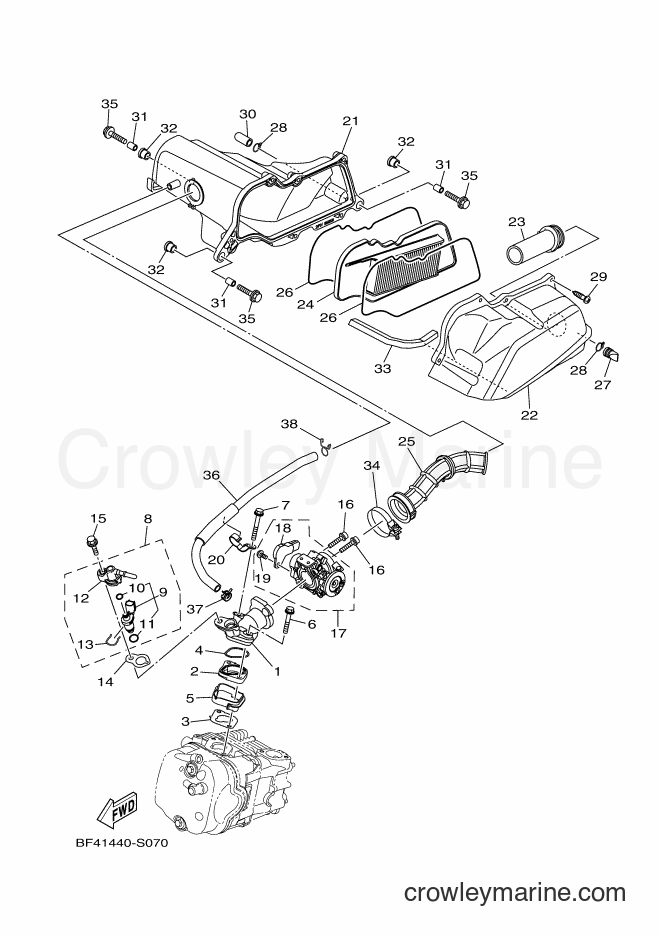 Yamaha Motors LNS125 (2PHB) [010] - INTAKE