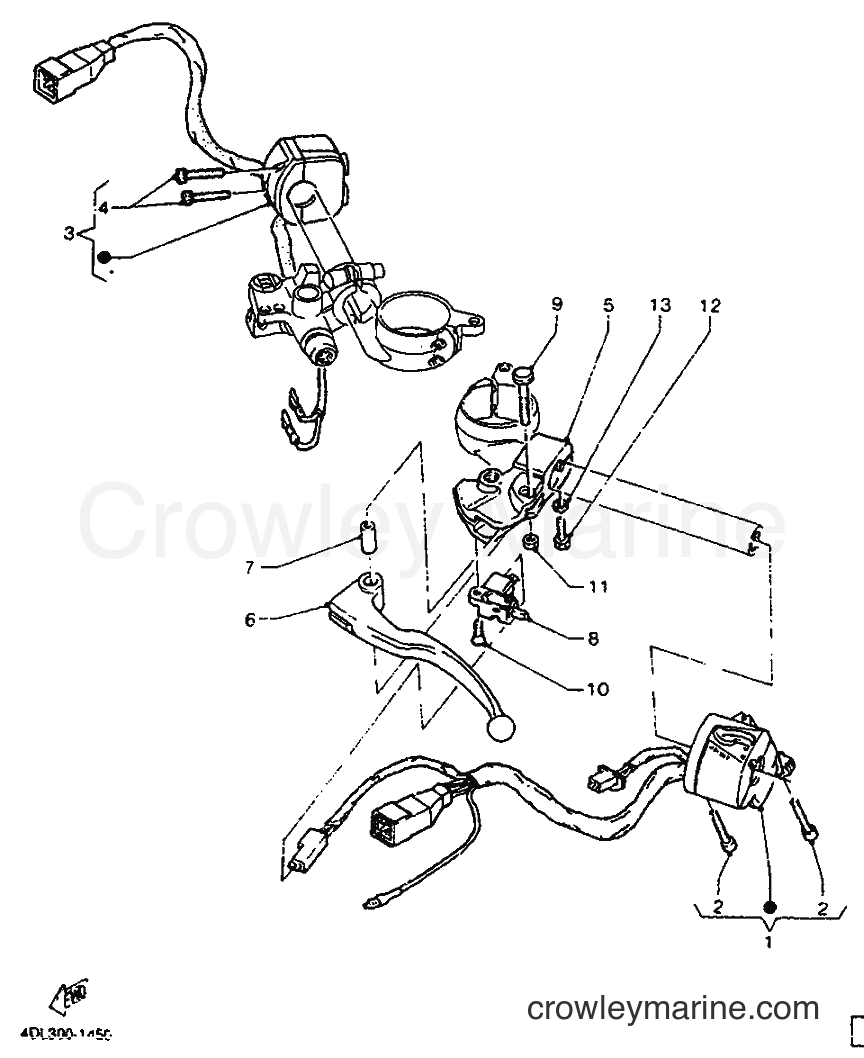 1992 Sport Bike TZR125 - TZR125 (4DL2) [999] - HANDLE SWITCH & LEVER
