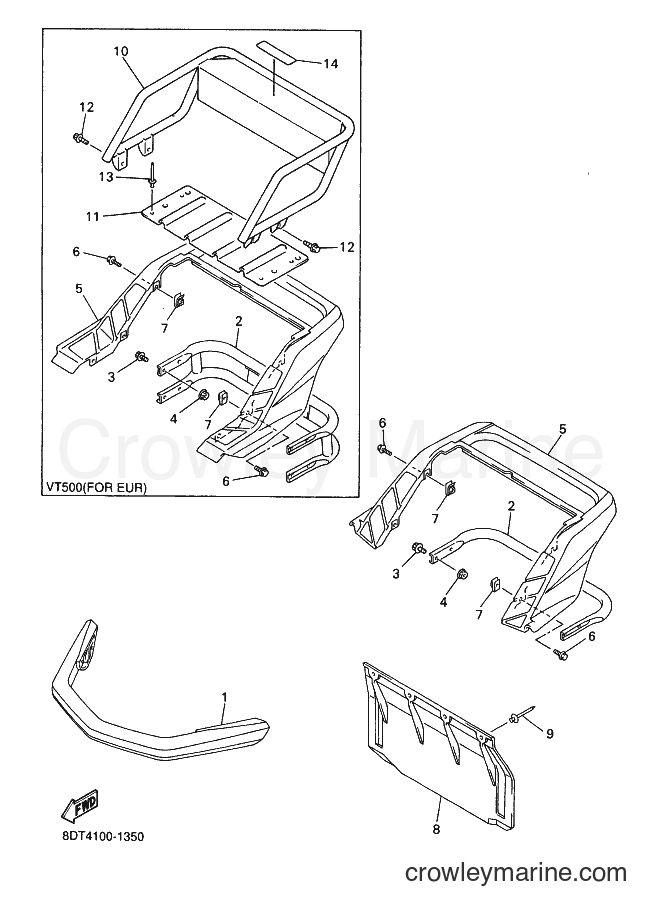 Yamaha Motors VX500DX (8DT4) [020] - BUMPER
