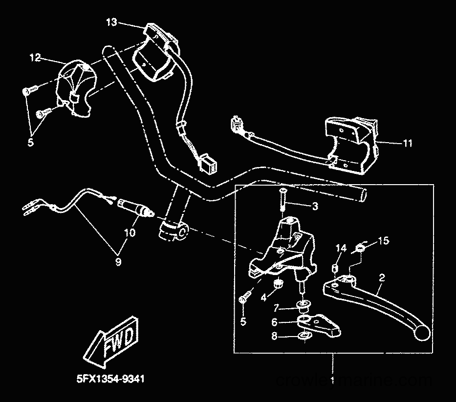 Yamaha Motors CW50RS (5FXG) [010] - HANDLE SWITCH & LEVER