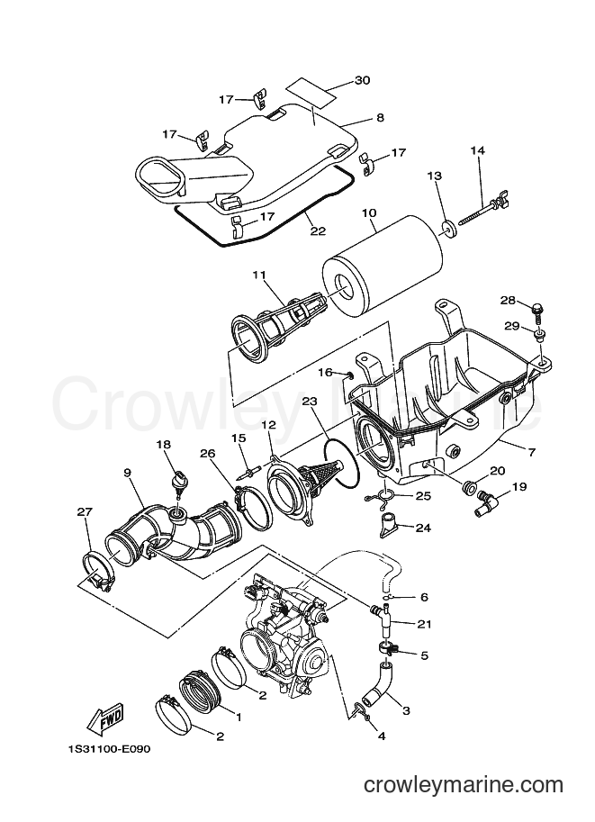 2007 ATV YFM700R - YFM700R (1S3C) [010] - INTAKE