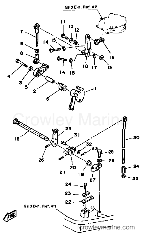 Yamaha Motors 40LH - CONTROL ENGINE (40E 40ET)