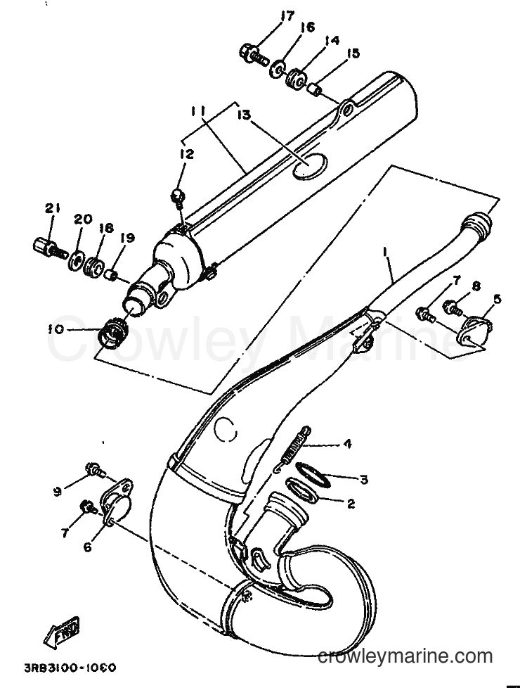 Yamaha Motors WR250Z (3RB3) [999] - EXHAUST