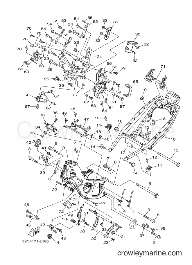 Yamaha Motors XP500 (59CU) [010] - FRAME