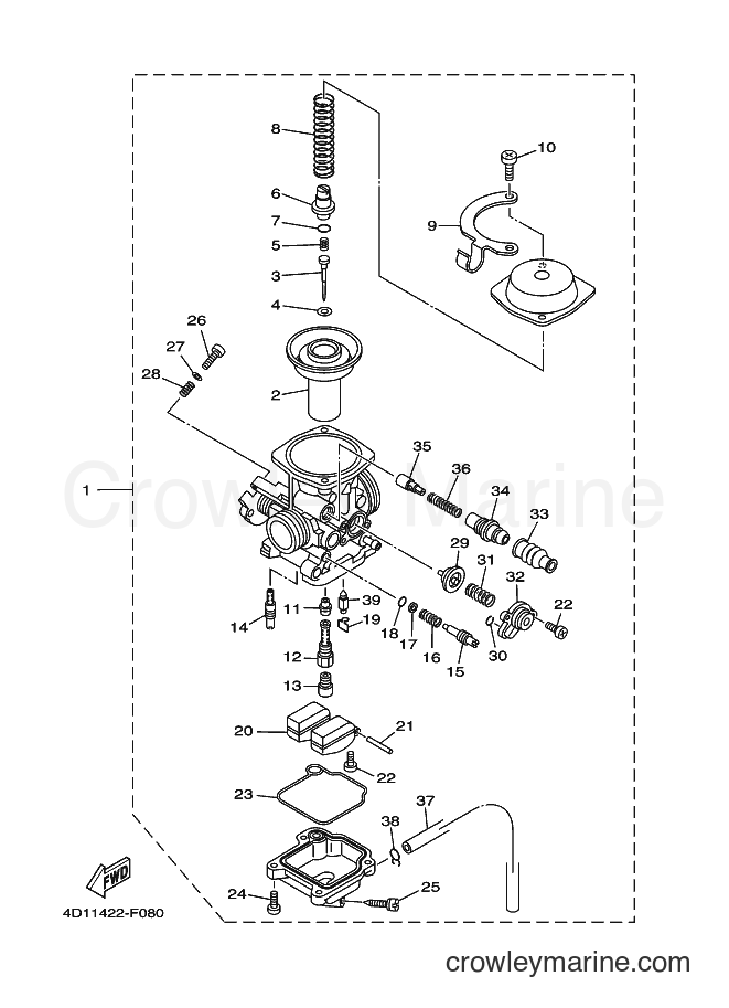 2007 Scooter AF115C - AF115C (4D11) [010] - CARBURETOR