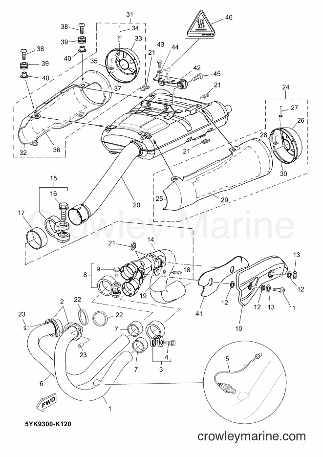 2012 Street Bike MT03 - MT03 (2BF1) [030] - EXHAUST