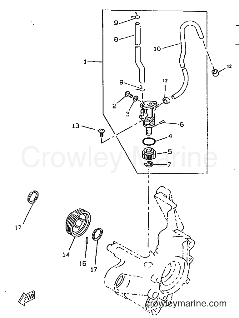 1998 Scooter CW50RSX - CW50RSX (5BG2) [999] - OIL PUMP
