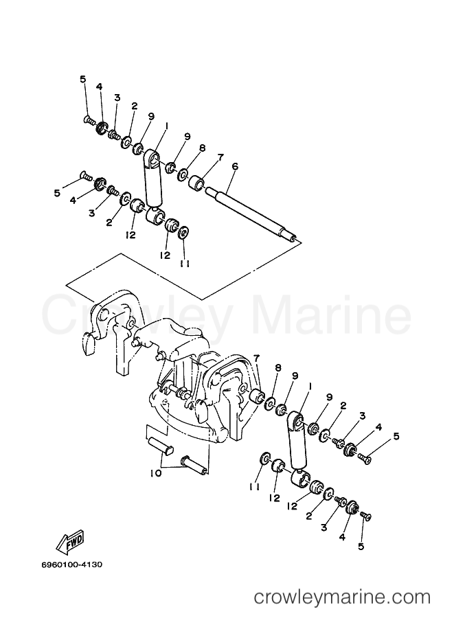 Yamaha Motors 55BEDS (6972) [020] - BRACKET 6