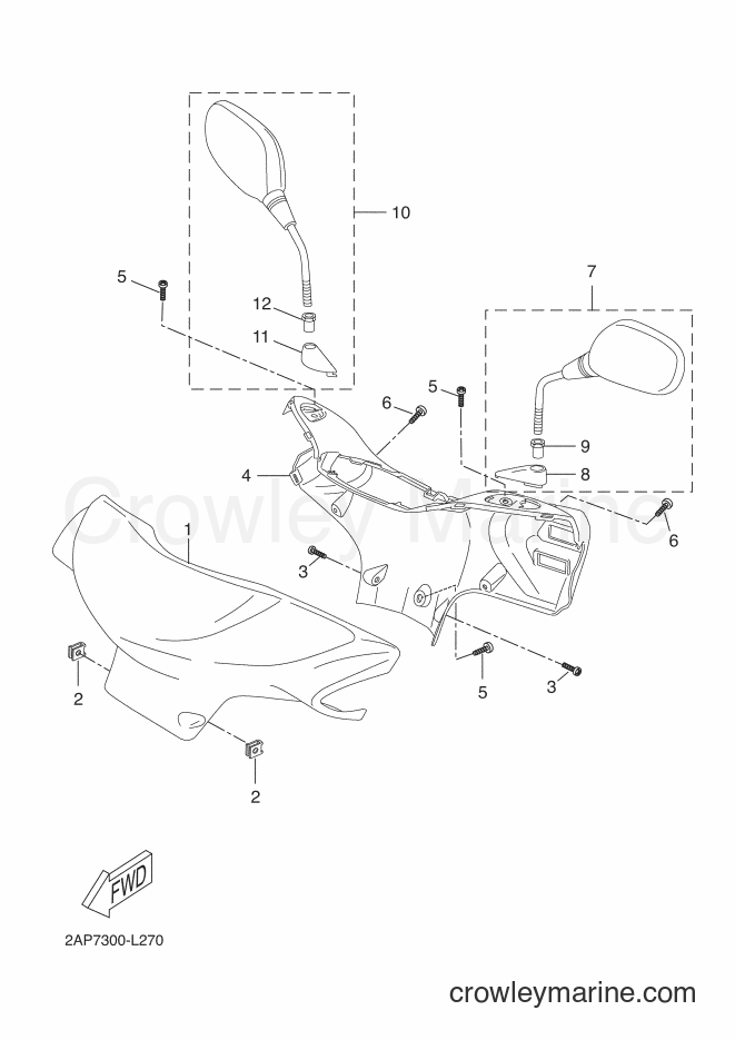 Yamaha Motors YN50 (2APH) [020] - COWLING 1