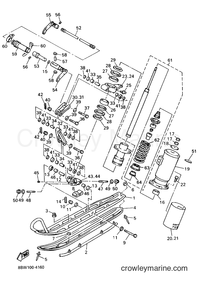 1994 Snowmobile VX750ST - VX750ST (8BX1) [020] - SKI