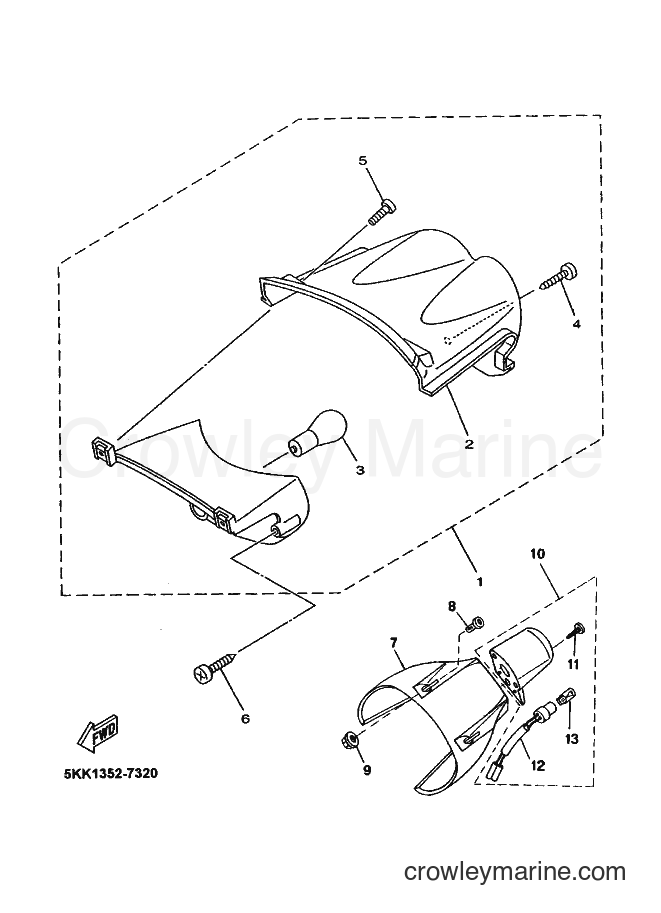 1999 Scooter YN100'99 - YN100'99 (5KK2) [010] - TAILLIGHT