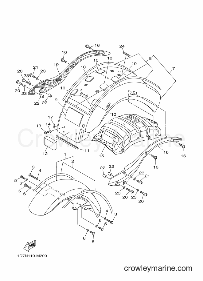 Yamaha Motors XV1900A (1D7U) [010] - FENDER