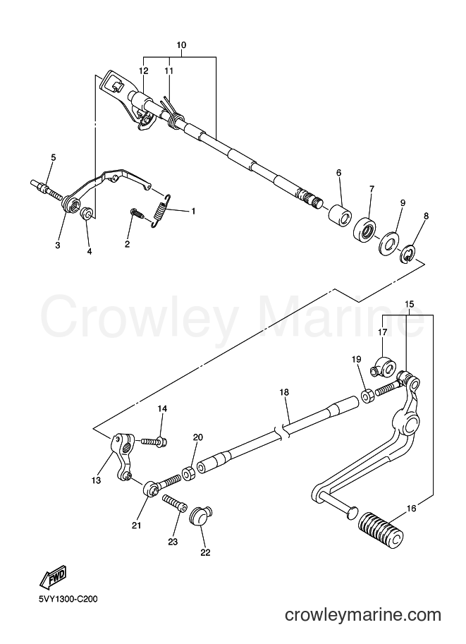 SHIFT SHAFT - 2007 Sport Bike YZF-R1 (YZF-R1 (4C85) [010