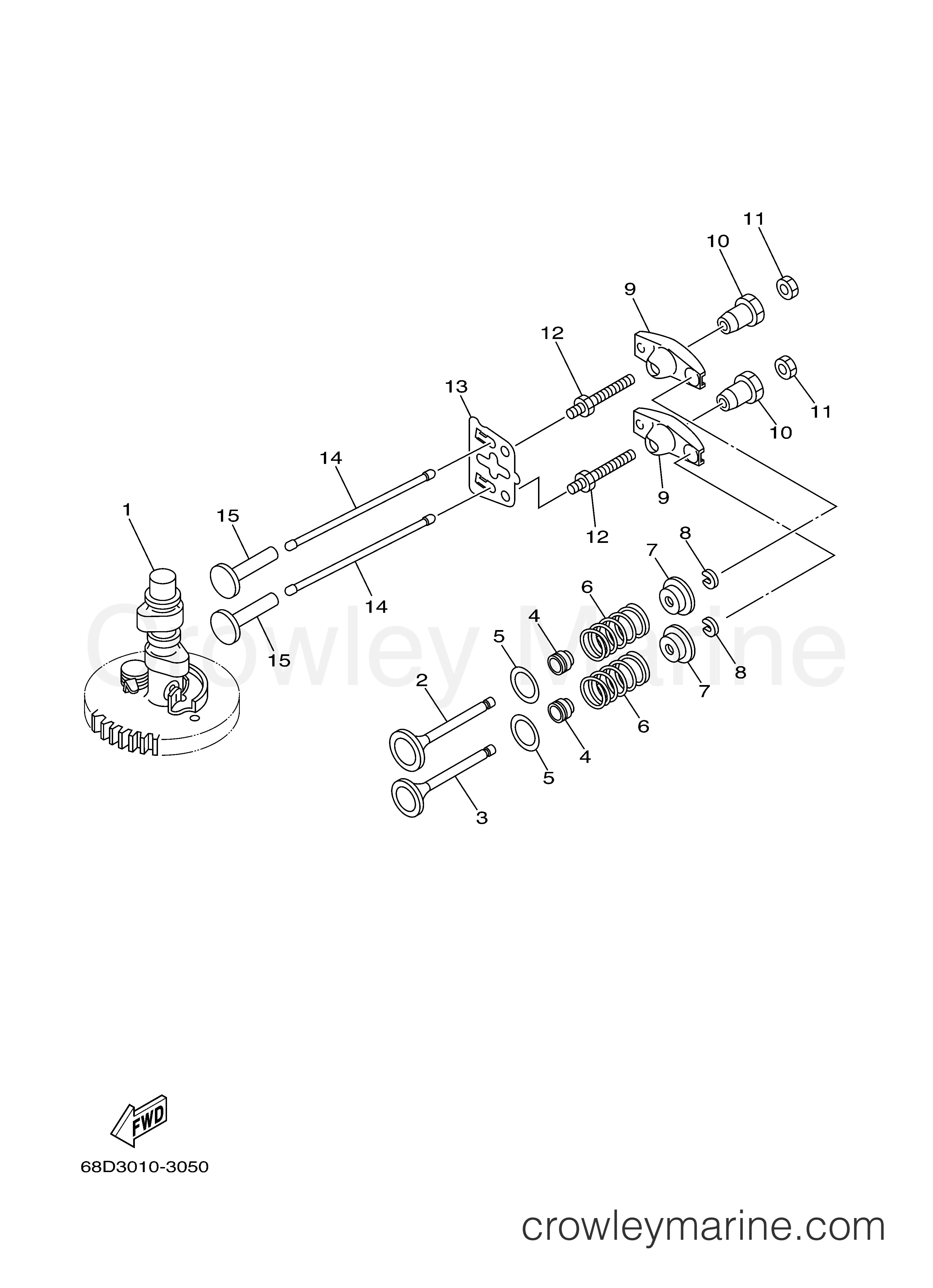 Yamaha Motors F4MLH - VALVE