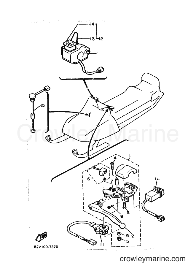 1990 Snowmobile XL540P - XL540P (87K1) [010] - ELECTRICAL 2