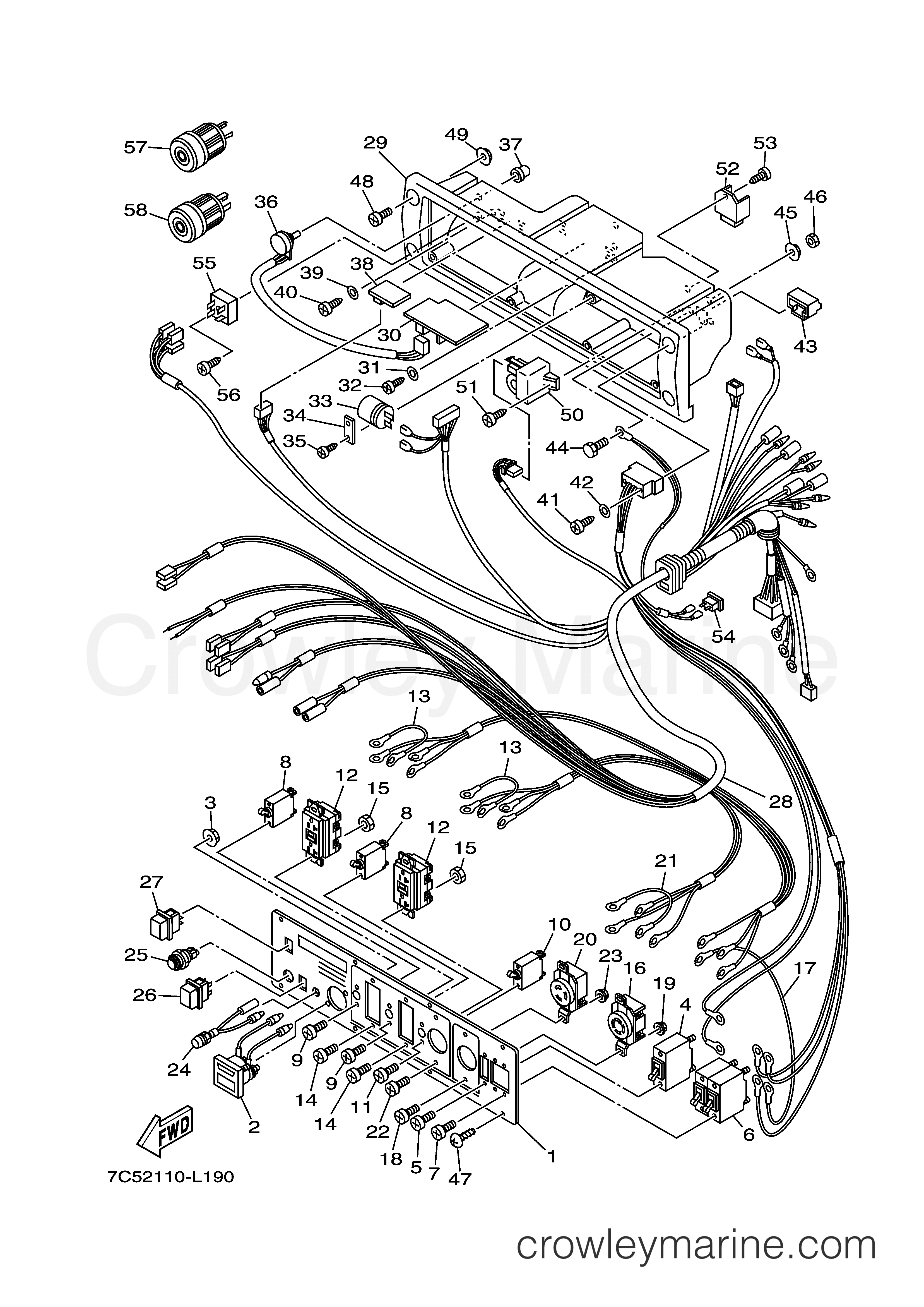Yamaha Motors EF5200DEQ - CONTROL BOX 1