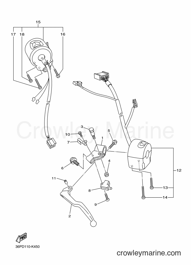 2016 Street Bike XJ6F - XJ6F (2SRC) [010] - HANDLE SWITCH & LEVER