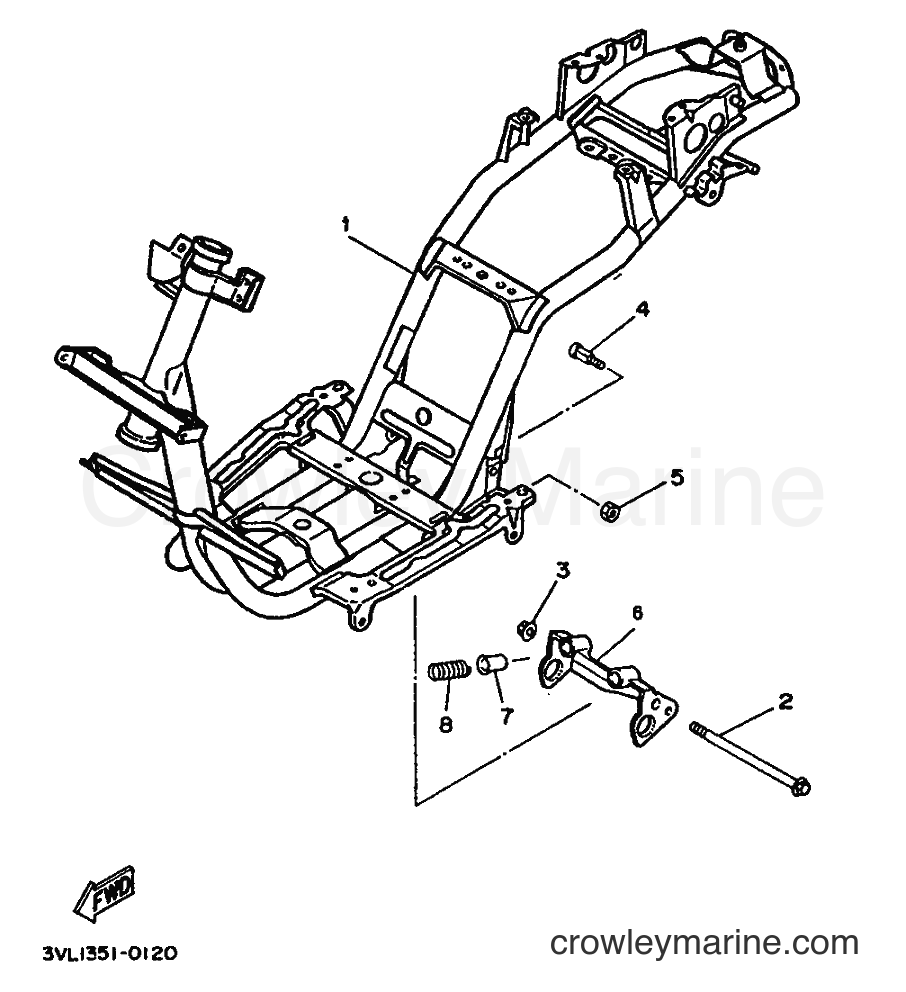 1994 Scooter CW50 - CW50 (3WV4) [999] - FRAME