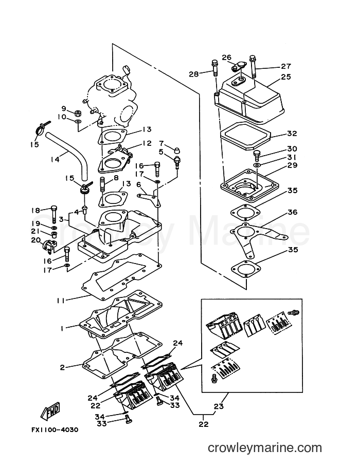Yamaha Motors FX700 (FX13) [999] - INTAKE