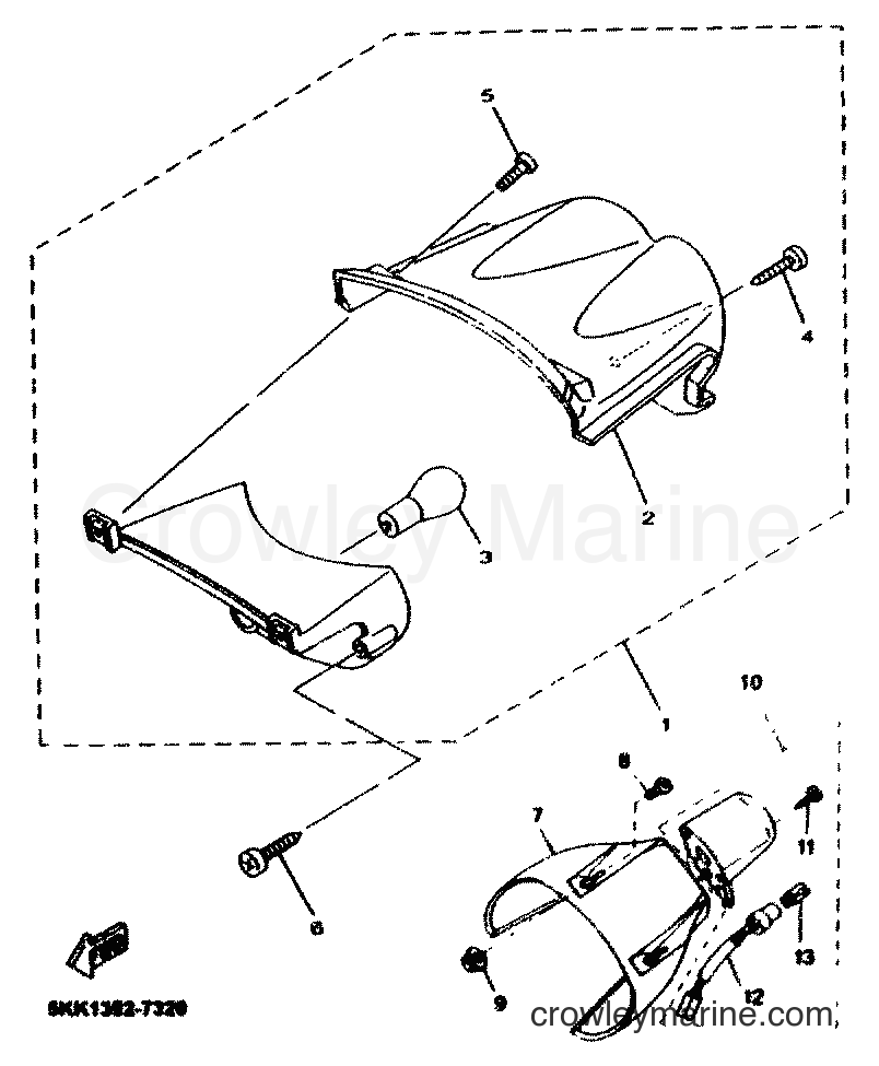 2001 Scooter YN100 - YN100 (5KKE) [010] - TAILLIGHT