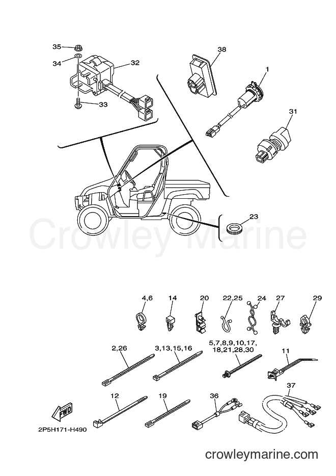 2009 ATV YXR450F - YXR450F (2P5H) [010] - ELECTRICAL 2