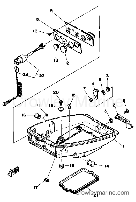 Yamaha Motors 6LF - BOTTOM COWLING