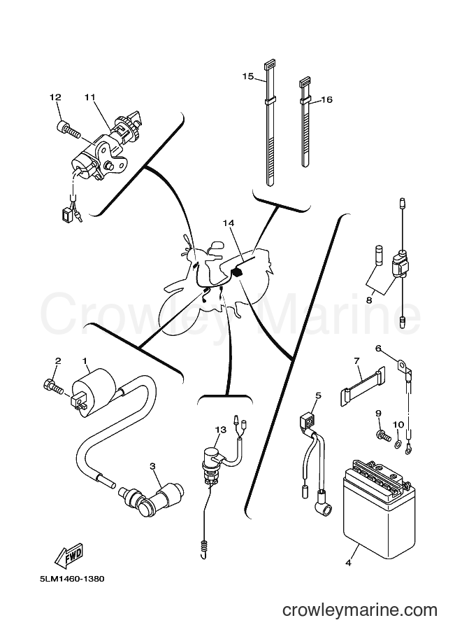 2001 Scooter T105SE - T105SE (5LM1) [010] - ELECTRICAL 1