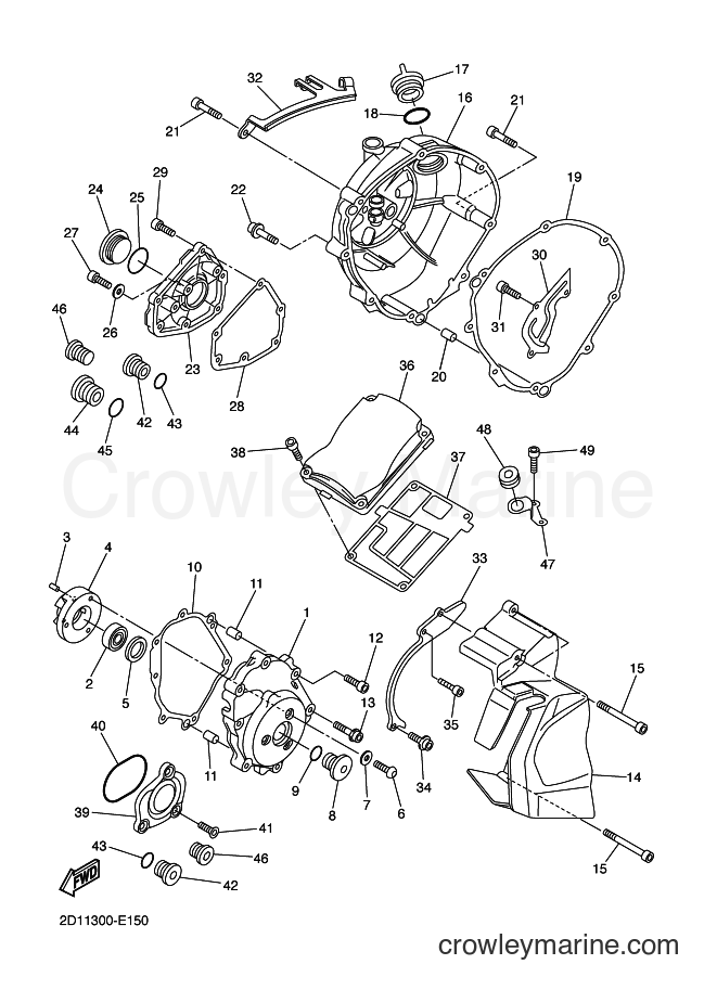 Yamaha Motors FZ1-S (3C38) [020] - CRANKCASE COVER 1