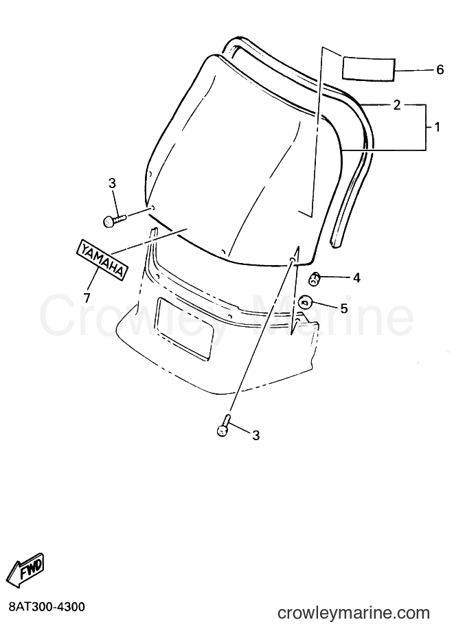 Yamaha Motors VK540E (8AT3) [010] - WINDSHIELD