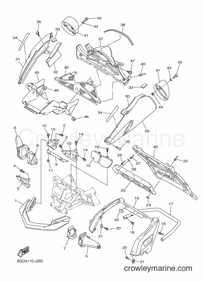 2010 Snowmobile RX10GT - RX10GT (8GDA) [020] - BUMPER