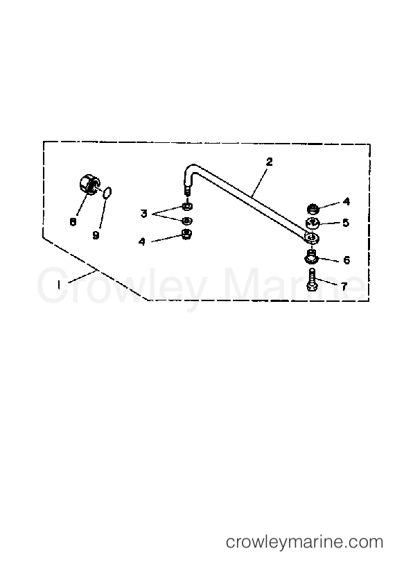 Yamaha Motors 115ETLH - STEERING GUIDE ATTACHMENT