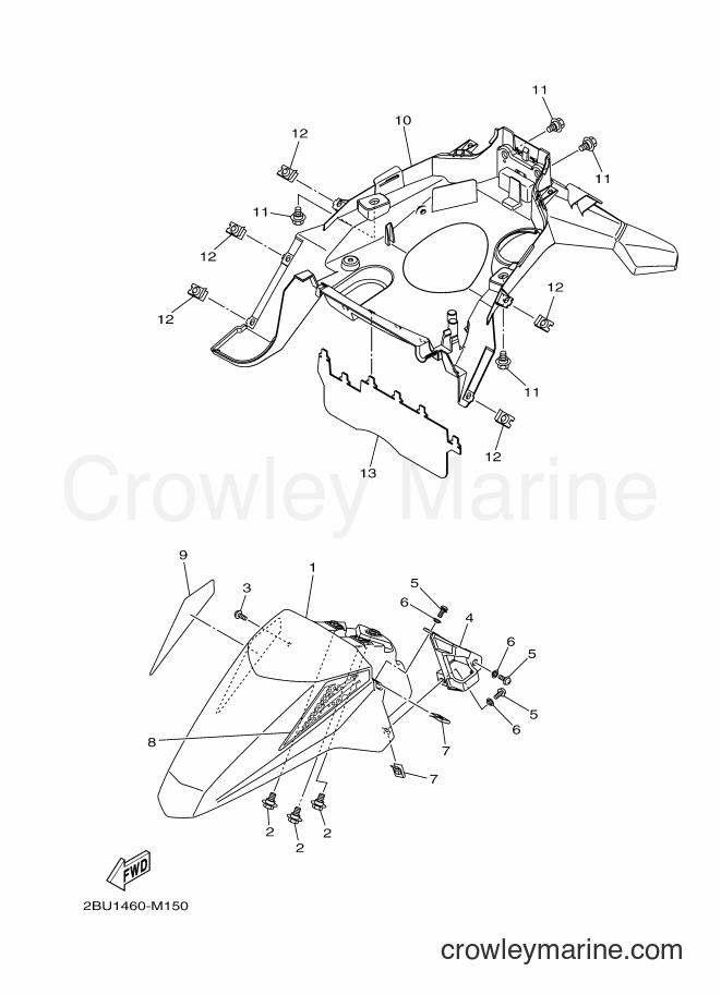 2013 Scooter AF115FX - AF115FX (2BU1) [010] - FENDER