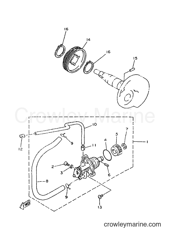 1999 Scooter CY50R - CY50R (3WG8) [010] - OIL PUMP