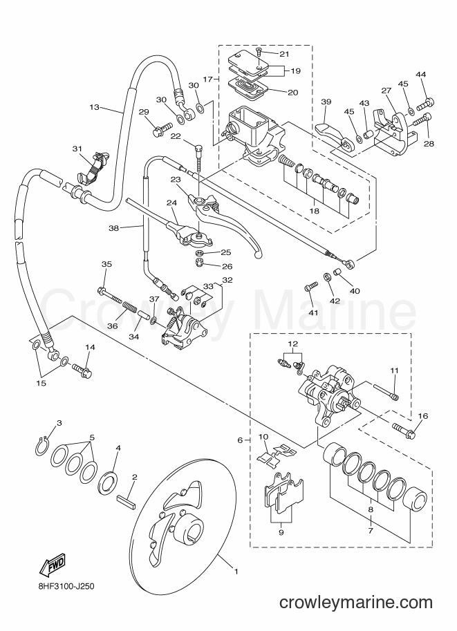Yamaha Motors RS10ST2 (8LD1) [020] - BRAKE