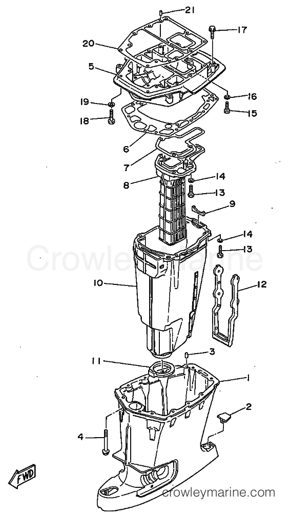Yamaha Motors 90A (6H1) [06C] - UPPER CASING