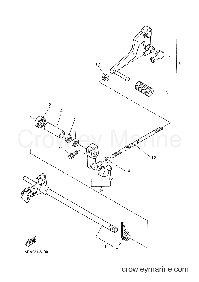 2003 Street Bike FZS600 - FZS600 (5RT4) [100] - SHIFT SHAFT