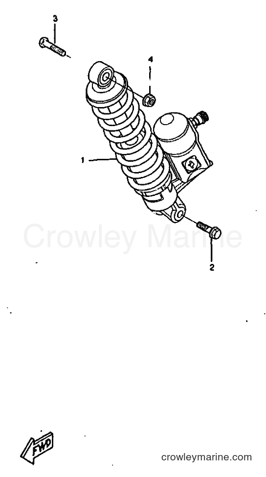 1998 Scooter CW50RSX - CW50RSX (4YC3) [999] - REAR SUSPENSION