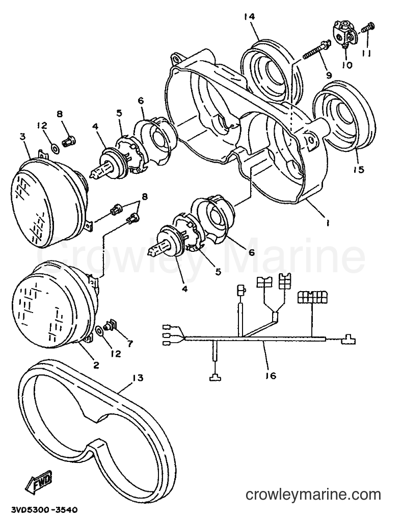 Yamaha Motors TDM850 (3VD7) [999] - ALTERNATE