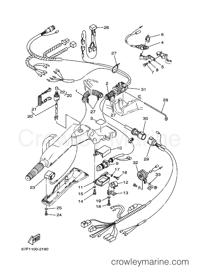 Yamaha Motors F80A (67G1) [070] - STEERING 2
