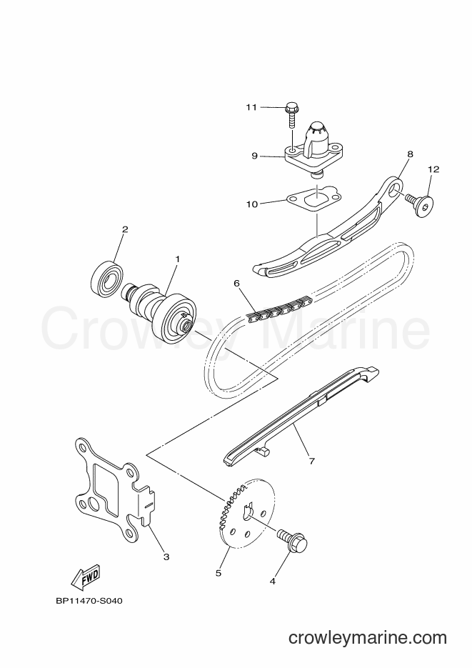2018 Scooter XC115F - XC115F (BL74) [010] - CAMSHAFT & CHAIN