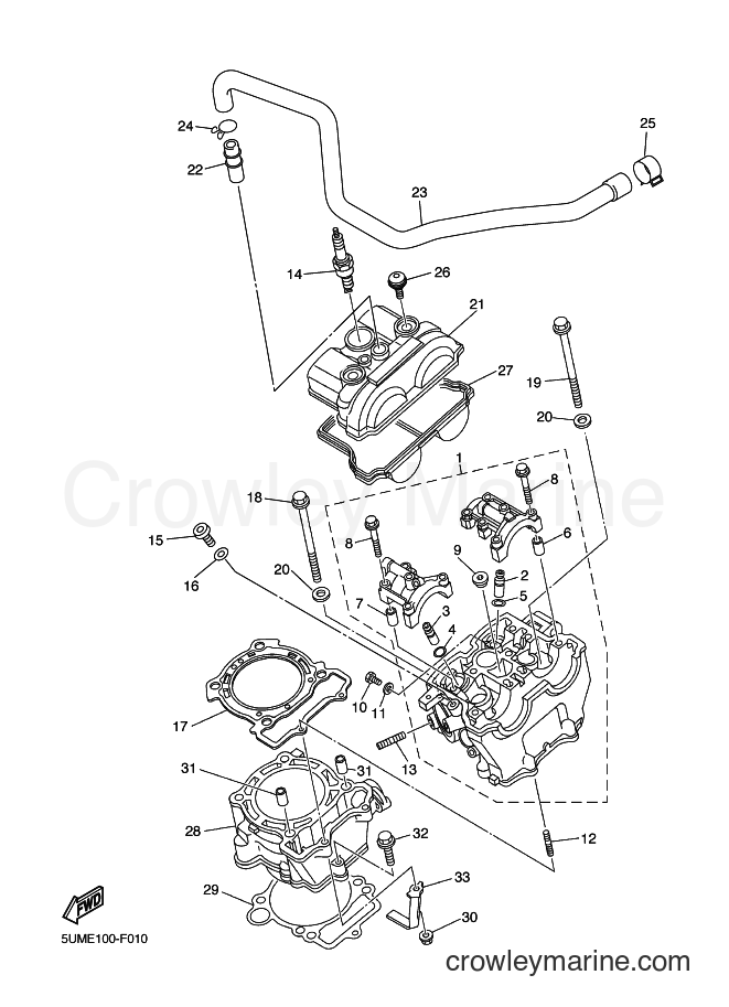 2007 Dirt Bike WR250F - WR250F (5UMF) [020] - CYLINDER
