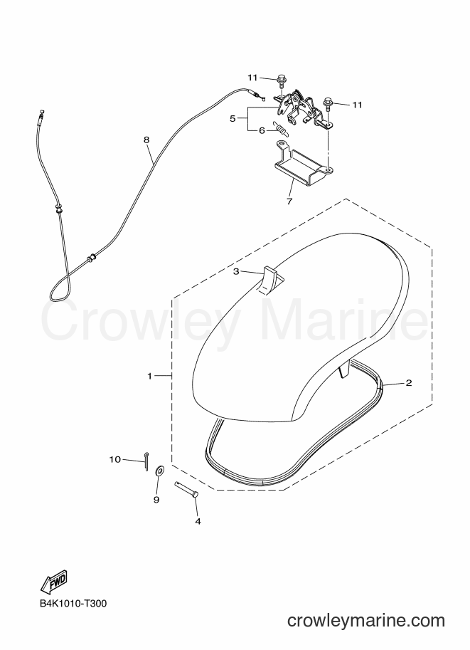 2018 Scooter XCH50 - XCH50 (B4K2) [010] - SEAT