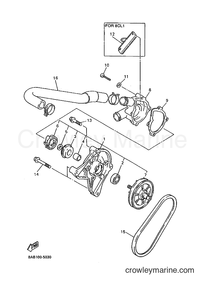 Yamaha Motors VX500DX (8CL1) [020] - WATER PUMP