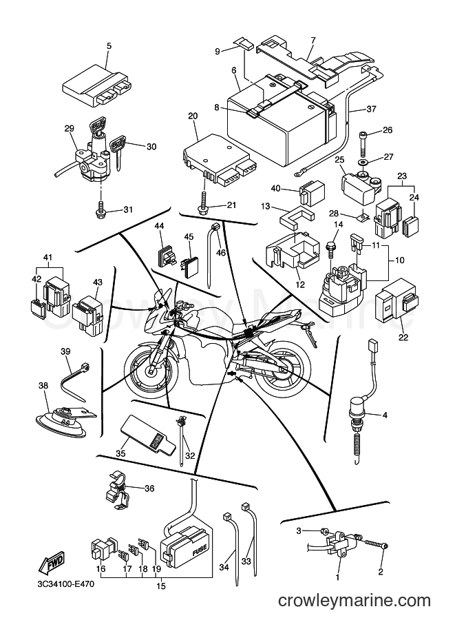 2006 Street Bike FZ1-S - FZ1-S (3C36) [010] - ELECTRICAL 2