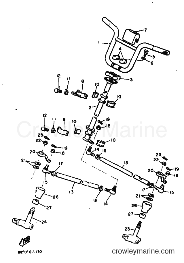 Yamaha Motors BR250T (8BD1) [999] - STEERING
