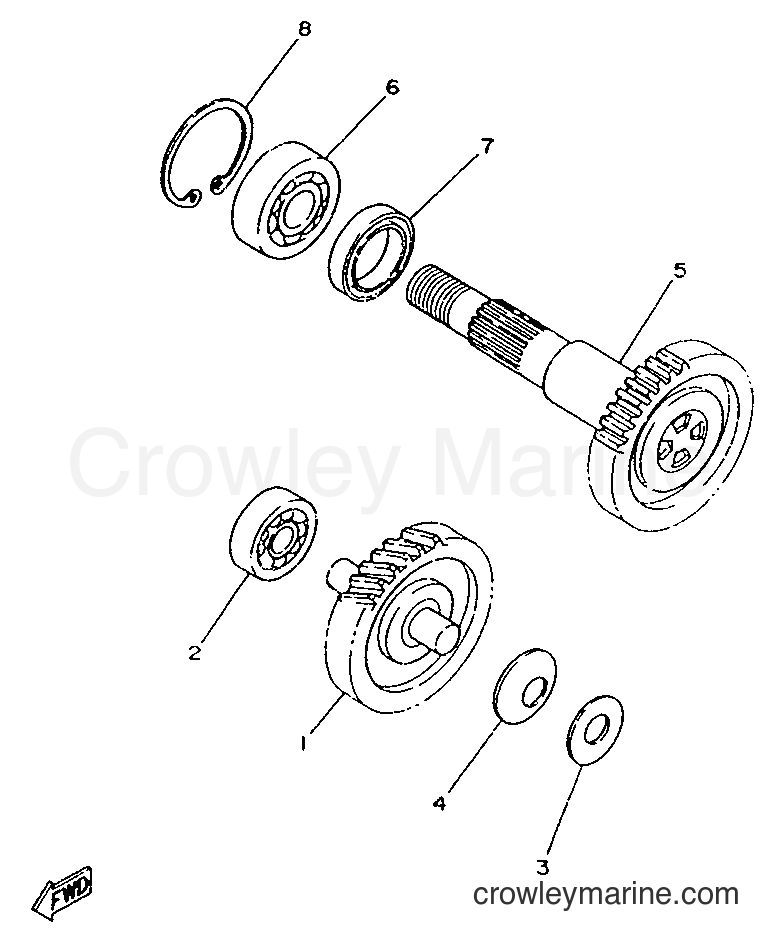 1996 Scooter YA50S - YA50S (4MJ2) [999] - TRANSMISSION