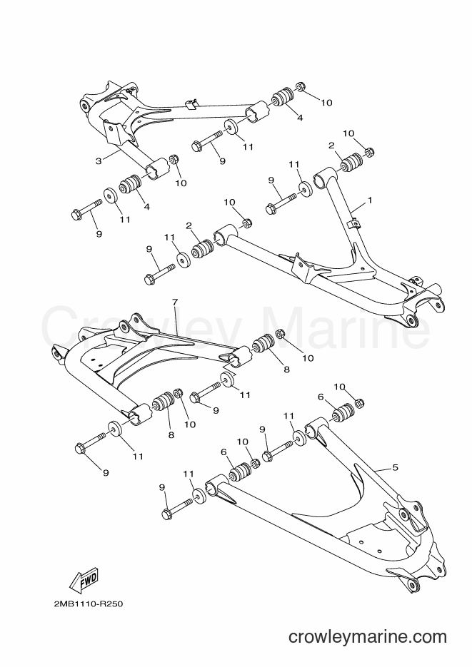Yamaha Motors YXE700E (2MBD) [010] - REAR ARM