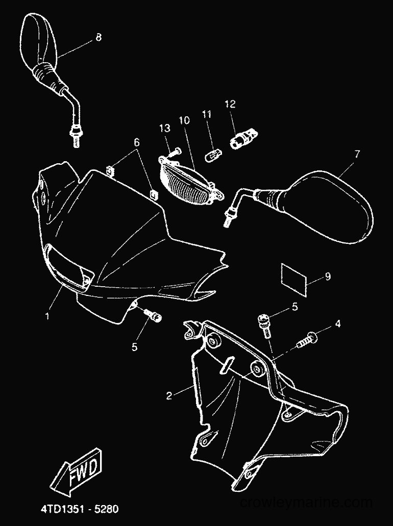 2000 Scooter CW50RS - CW50RS (5FXE) [010] - COWLING 1