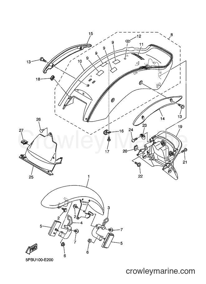 Yamaha Motors XVS1100 (5P92) [010] - FENDER