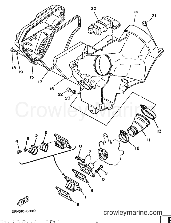 1986 Scooter DT50M - DT50M (2FN) [999] - INTAKE